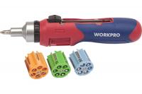 Отвертка реверс с автозагрузкой 24 биты Workpro, WP221056