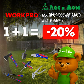 Скидка для профессионалов и не только на инструменты WorkPro !