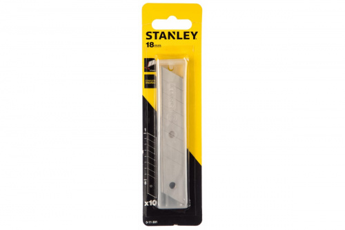 Лезвие Stanley для ножа технического 18 мм, 0-11-301