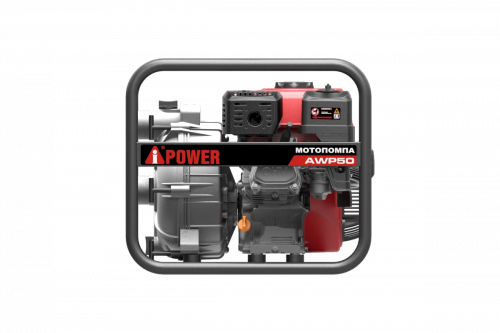 Мотопомпа A-iPower AWP50, 533 л/мин, для чист. воды, D 50 мм